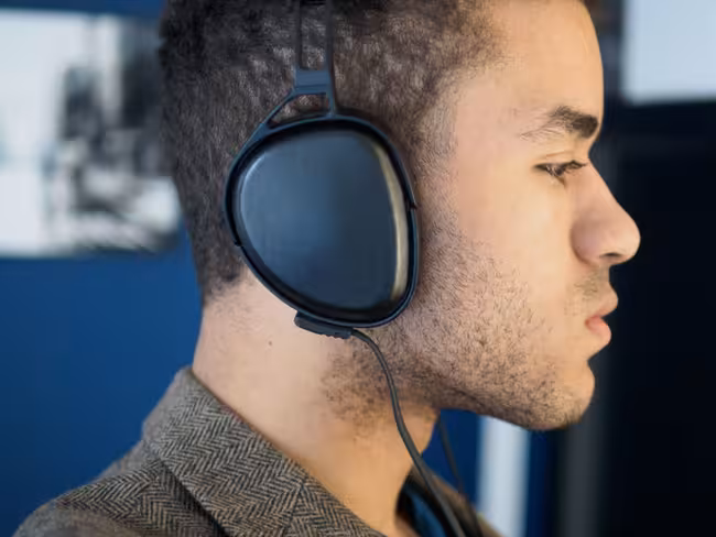 The Audeze Sin are on the larger side for portable headphones, but at least they fold flat for storage.