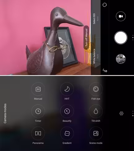 MIUI 7's camera app offers loads of features in a minimalist interface