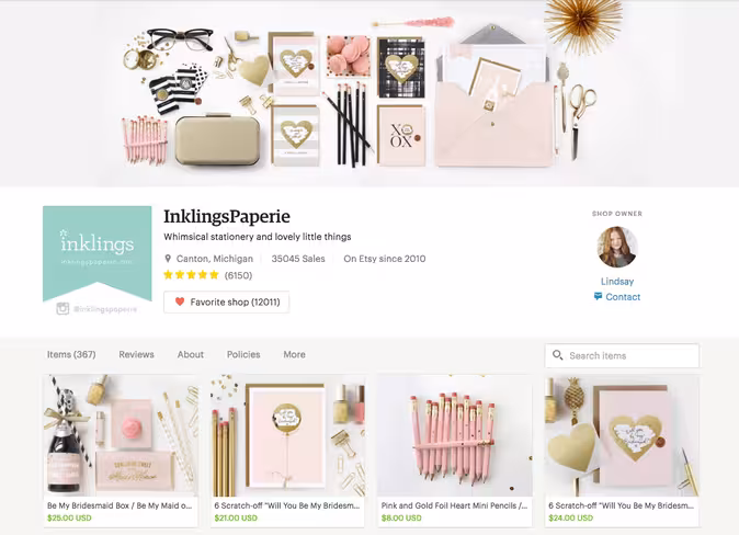 Shop Home InklingsPaperie New