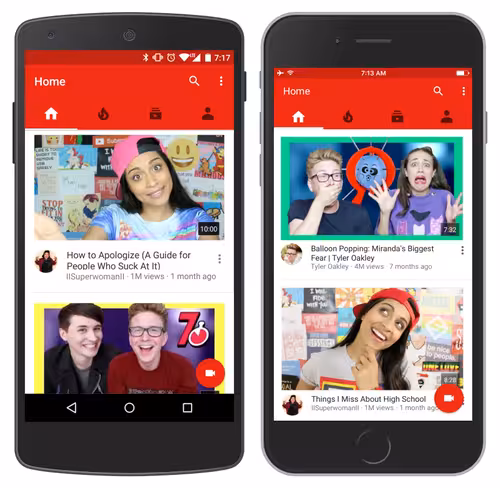 New 'Home' with larger thumbnails