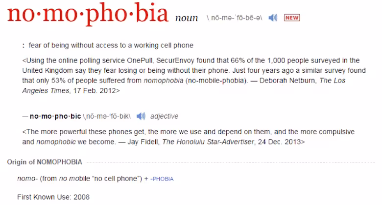 nomophobia