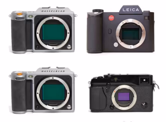Hasselblad X1D vs Leica SL (Full Frame) and Fuji X-PRO 2 (APS-C)