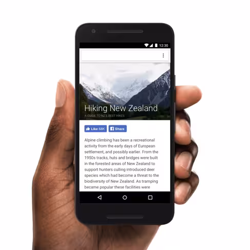 Mobile buttons example