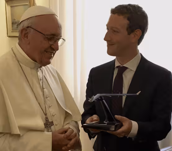 Zuckerberg meets Pope Francis