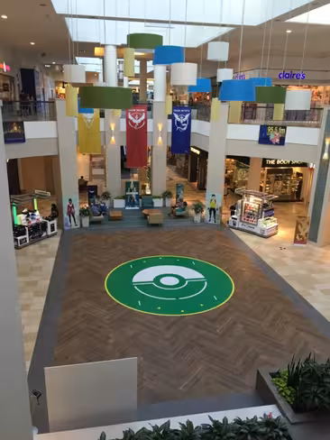mall pokemon go poke gym