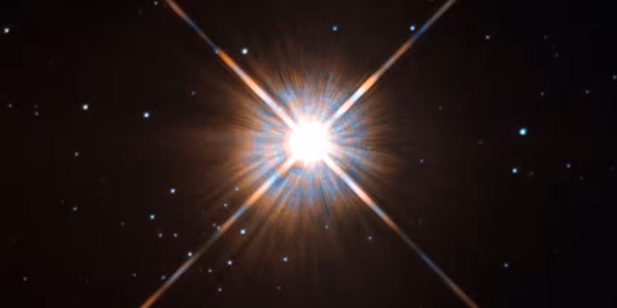 Proxima Centauri from the Hubble telescope