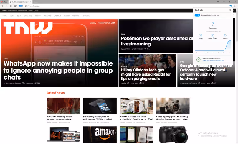 Adblocker enabled.