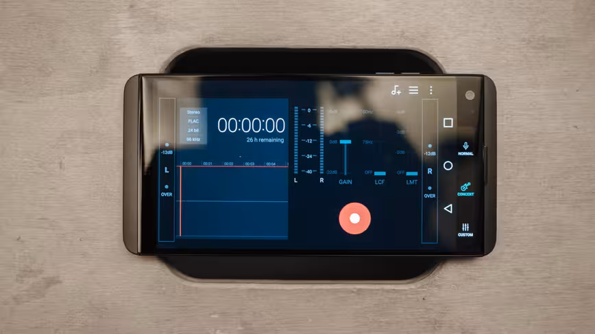 The V20 comes with some powerful recording tools.