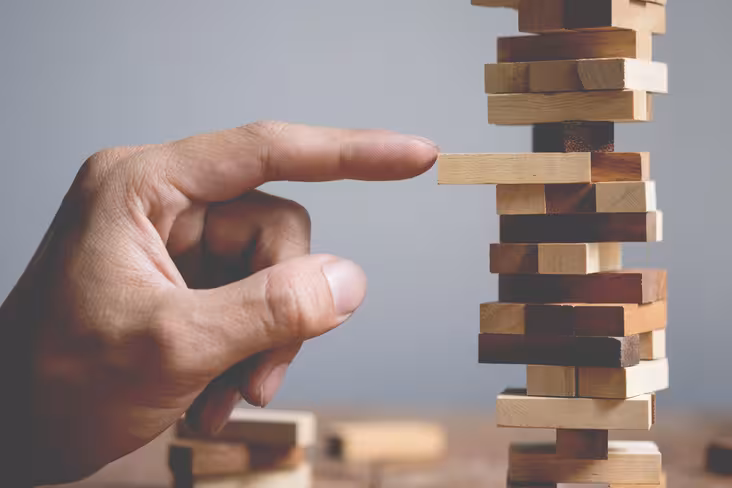 jenga, risk