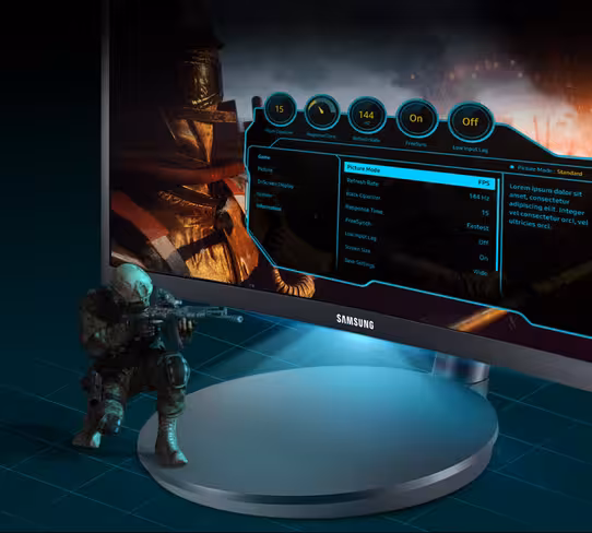 The OSD menu is intuitive and informative. It doesn't bring lorem ipsum or a mini soldier, however.