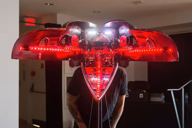 How 3D-printing, robotics and mixed reality created this HoloLens art piece
