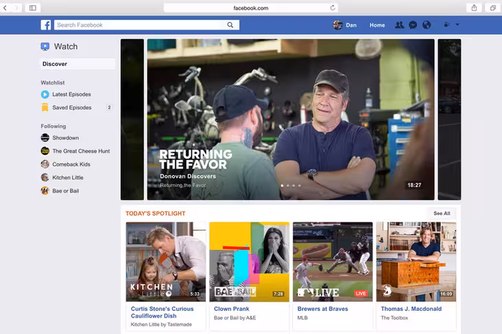 Facebook shifts focus away from teens with launch of new video platform