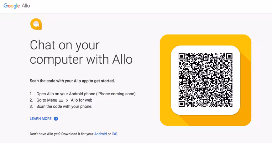 google, allo, desktop