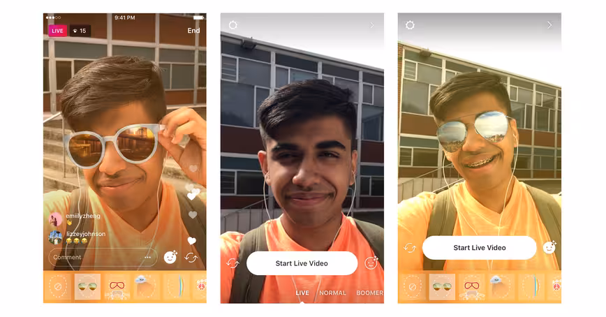 Instagram now lets you use filters and masks in live video too