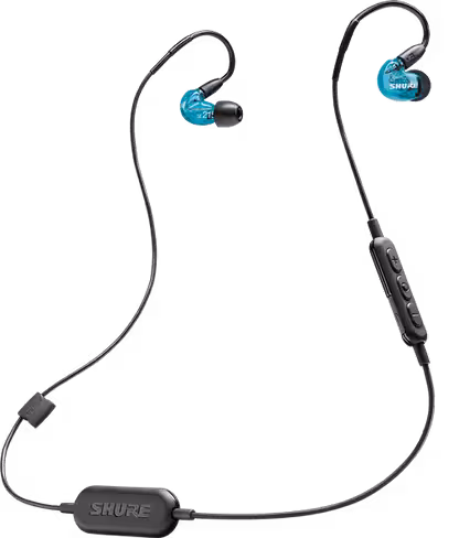 Shure's SE215 comes in a range of colors and features a detachable Bluetooth cable