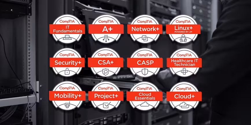 Load up on CompTIA certification training for less than $8 per course