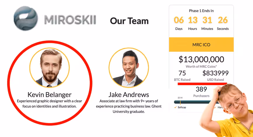 Shady cryptocurrency touting Ryan Gosling as their designer raises $830K in ICO