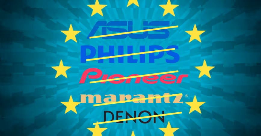 EU fines ASUS, Philips, Pioneer, and Denon & Marantz €111M for breaching EU antitrust rules