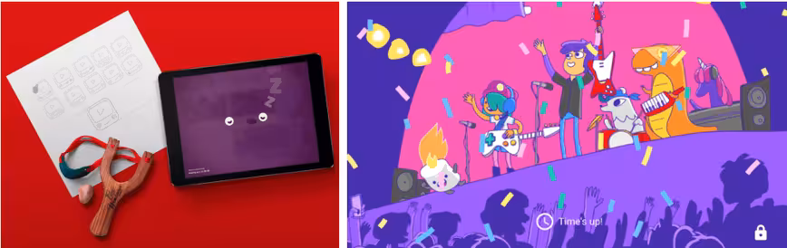 The YouTube Kids app is a good example of designing for kids since it has built in "time's up" scenarios