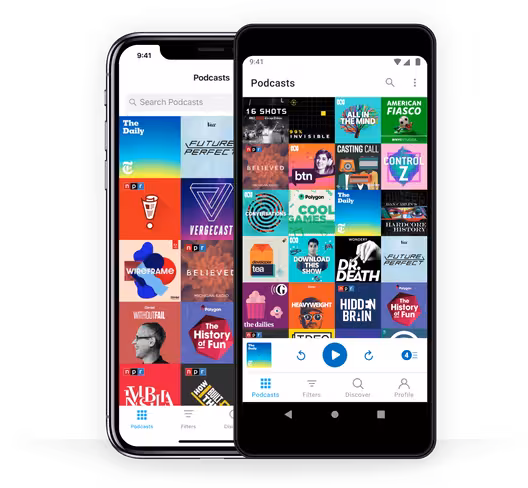 Standalone podcast players like Pocket Casts let you listen to virtually any show on the planet