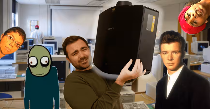 We reviewed this $35K Sony projector with old internet videos