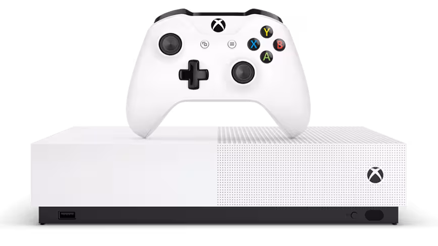 The Xbox One S All-Digital Edition is practically identical to the standard Xbox One S, save for the lack of a disc drive