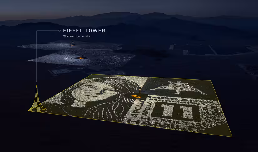 Google used 107,000 solar panels to create a portrait of Apollo 11 pioneer Margaret Hamilton