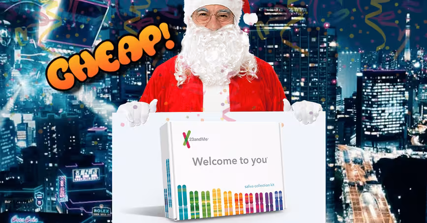PRIME CHEAP: Discover if you’re 0.1% extraterrestrial with $100 off a 23andMe DNA kit