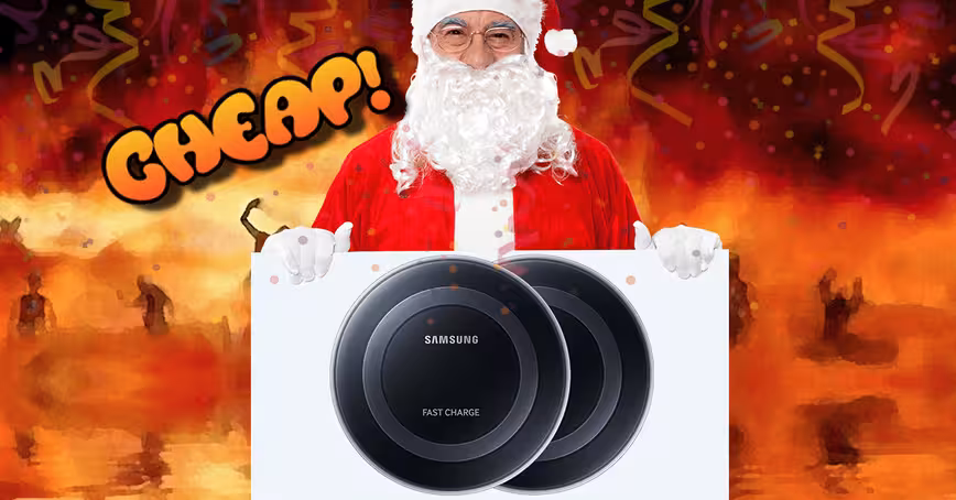 CHEAP: Begone, cable — $50 for 2 Samsung wireless charging pads have damned thee to hell