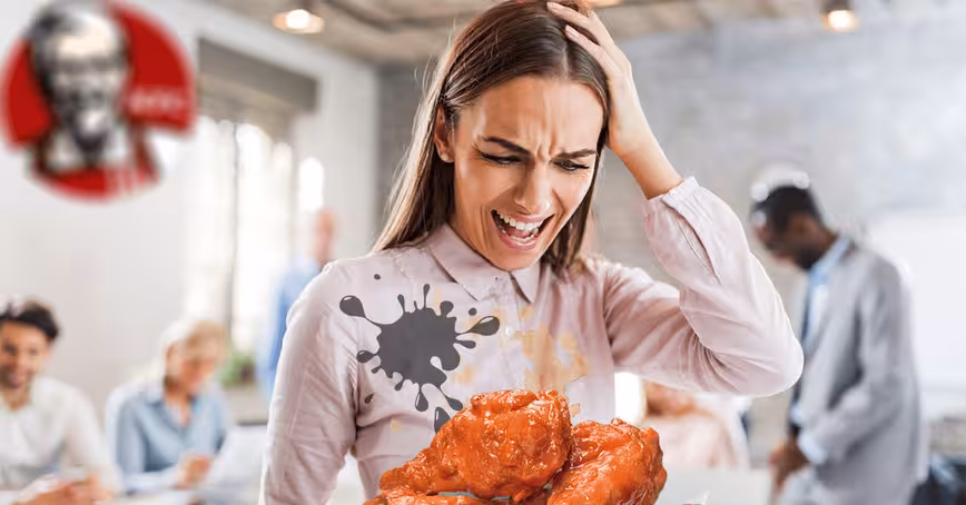 Dear messy desk eaters, here’s your emergency fix for grease stains (at work)