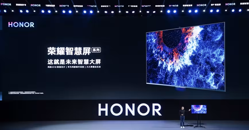 Honor’s new TV runs HarmonyOS and has a pop-up camera