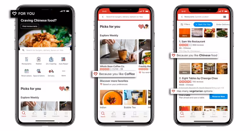 Yelp now lets you personalize its app based on lifestyle and diet