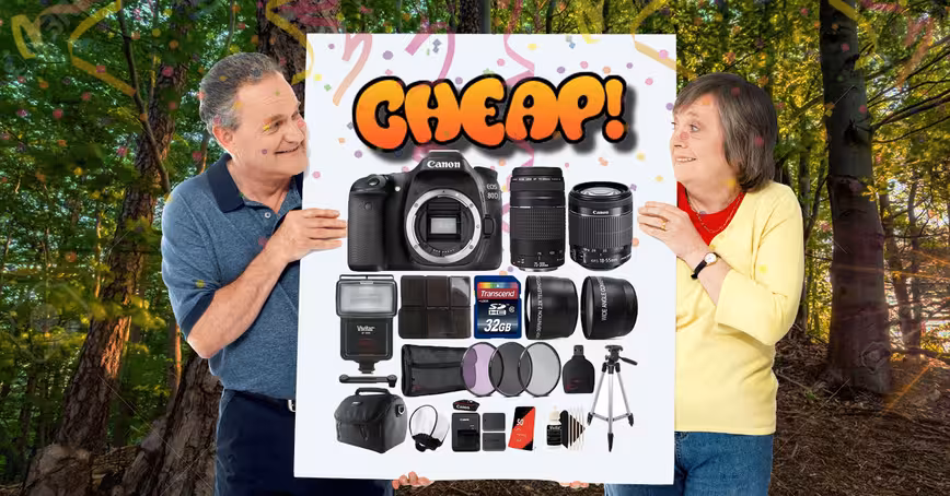 CHEAP: Holy snap! Here’s 64% off the Canon 80D megakit