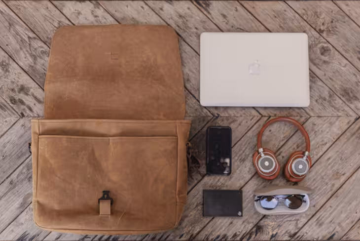 The Waterfield Executive Messenger can store a fair amount of stuff in its compact body