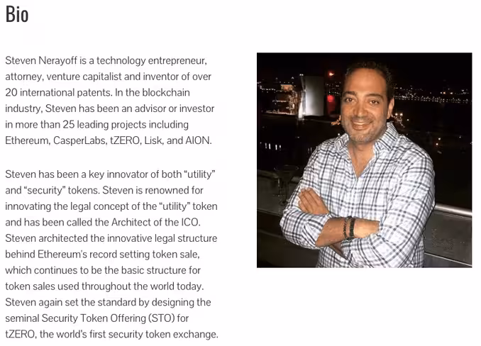 Nerayoff's website biography