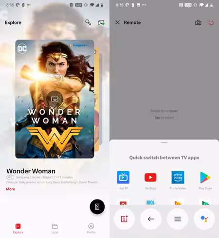 The OnePlus Connect app lets you control your TV from your phone