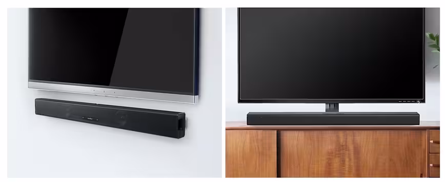 Anker's Soundcore Infini soundbar is right at home beneath your TV, or mounted on the wall