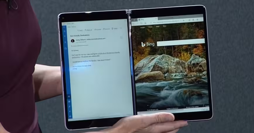 Microsoft teases Windows 10X, optimized for dual screens