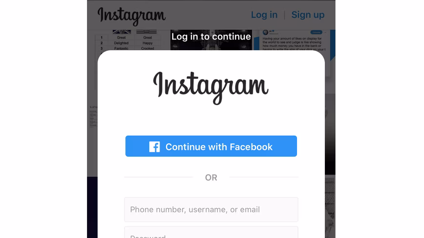 Instagram now forces people to sign in to view public profiles