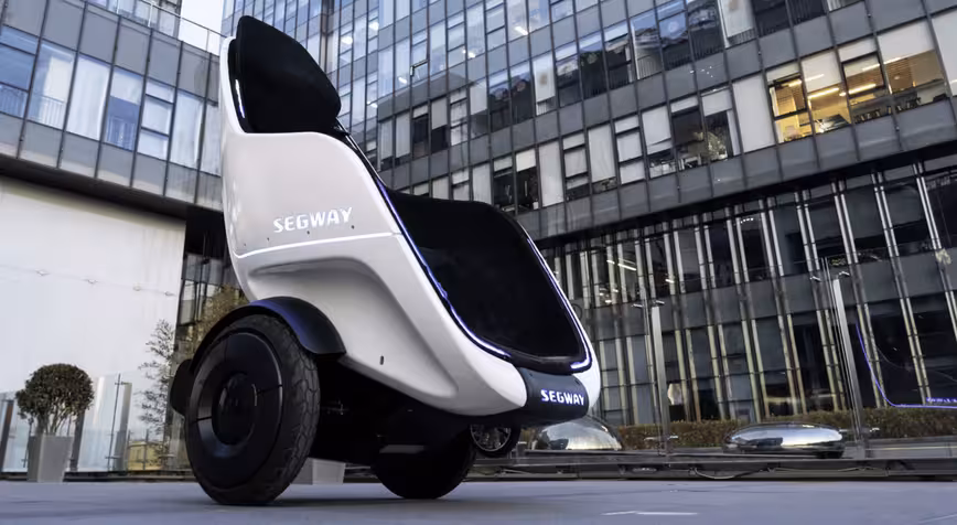 The Segway S-Pod is a 24mph throne on wheels