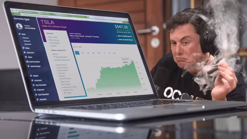 Tesla posts first annual profit — still loses $862M