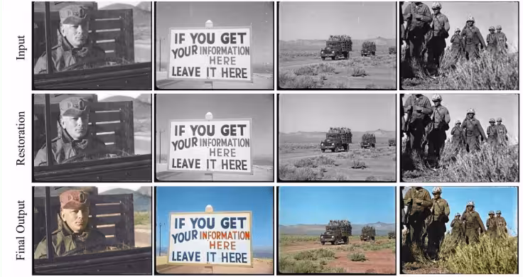 This AI model improves and colorizes old videos and the results are stunning