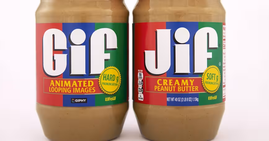 This Giphy/Jif peanut butter collab over GIF pronunciation is a no-brainer