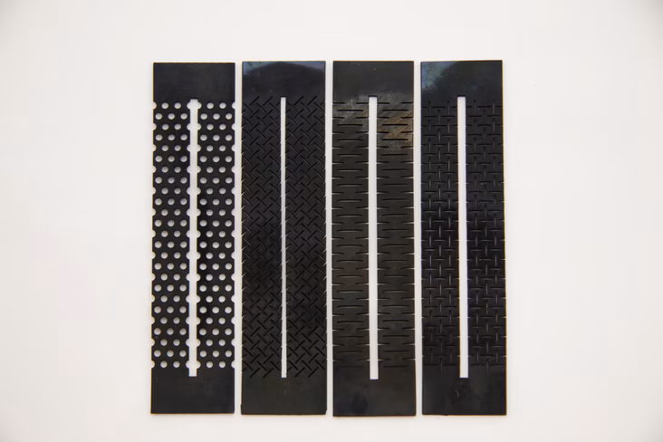 Sensorized skin in kirigami patterns