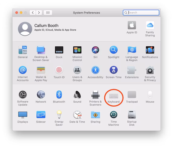 System Preferences Mac Keyboard