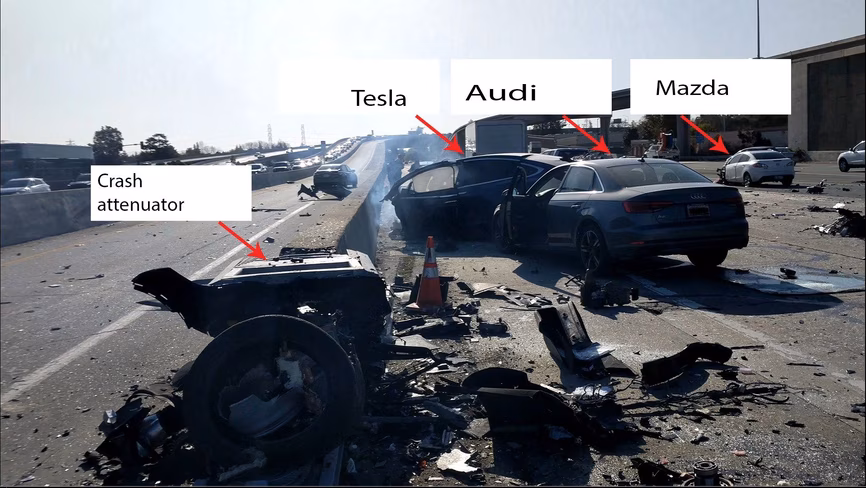 car, tesla, model x, crash, huang