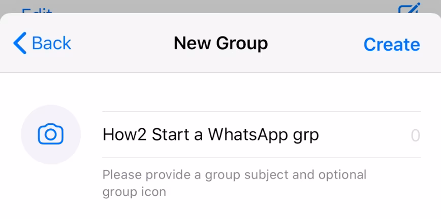 How to Start a WhatsApp group