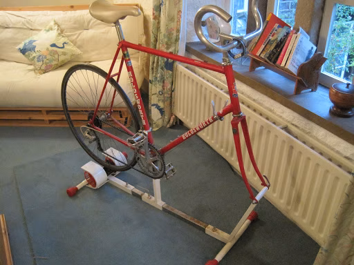 Old, bike, trainer, turbo