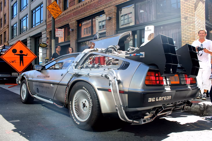car, delorean, film, replica