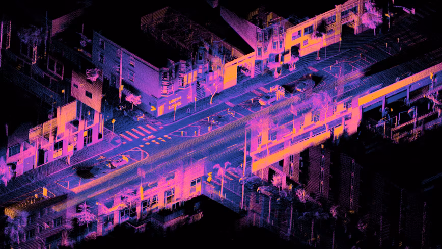 Lidar, image, point cloud, car, moving